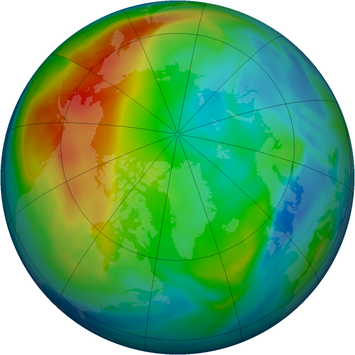 Arctic ozone map for 14 December 2006